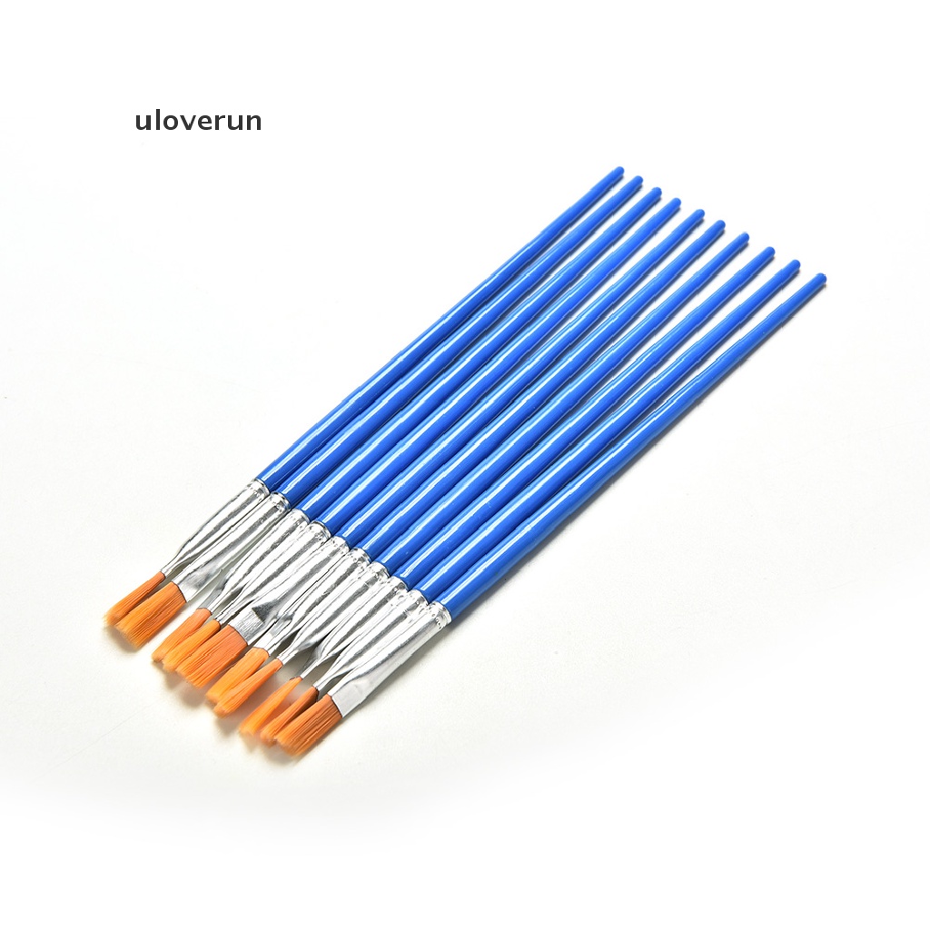 Set 10 Cọ Vẽ Màu Nước Bằng Nylon Dành Cho Trẻ Em