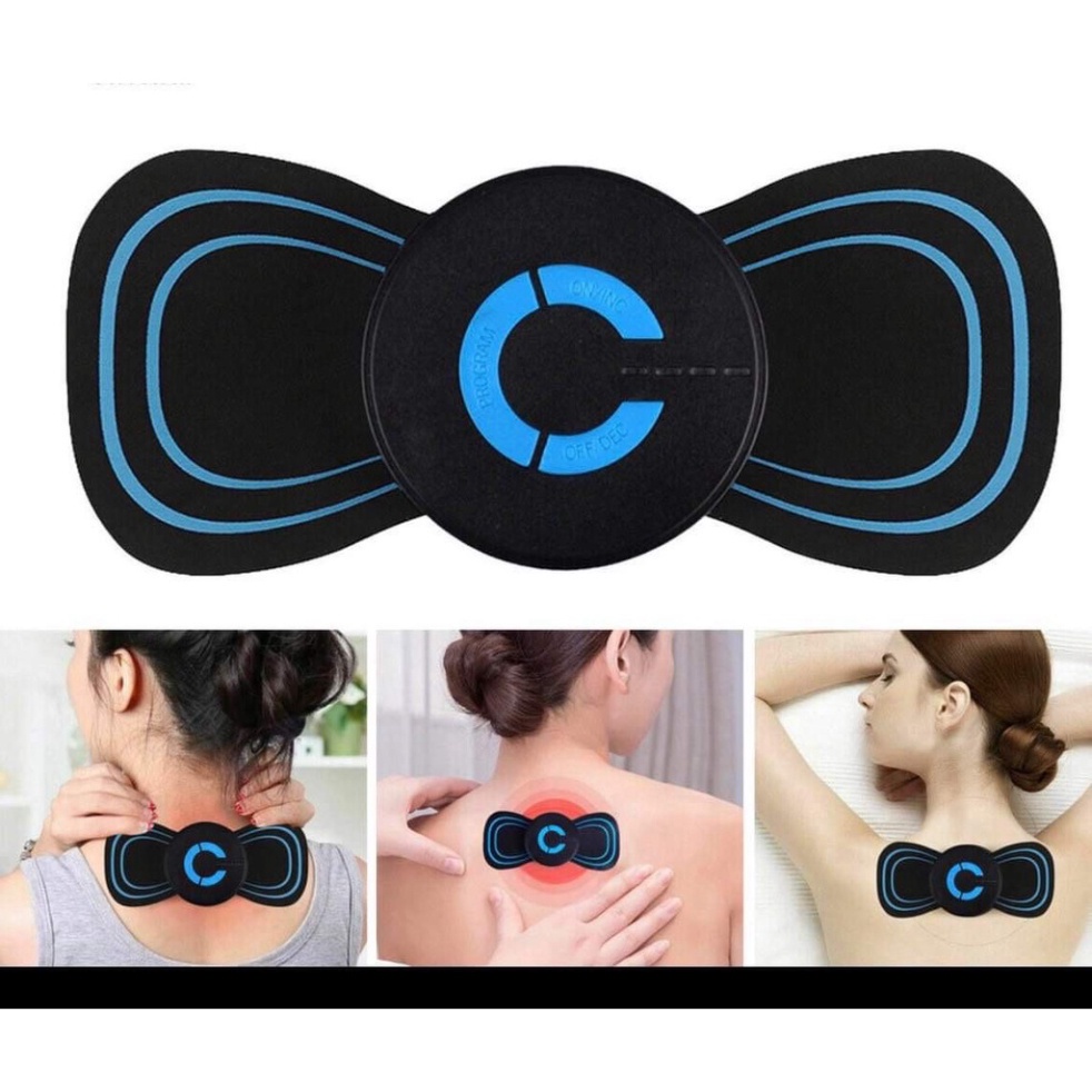 Miếng Massage Xung Điện Cổ Vai Gáy, Bắp Tay, Lưng Bằng Sung Điện đỡ đau Nhức Hiệu Qủa -Máy mat sa thân hình 10 Chế Độ