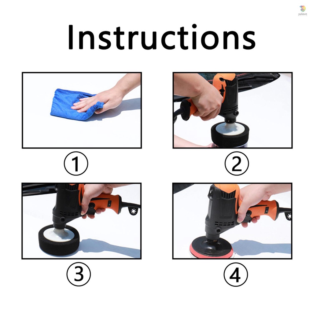 Máy Đánh Bóng Đa Năng 980W 980W Có Thể Điều Chỉnh Tốc Độ