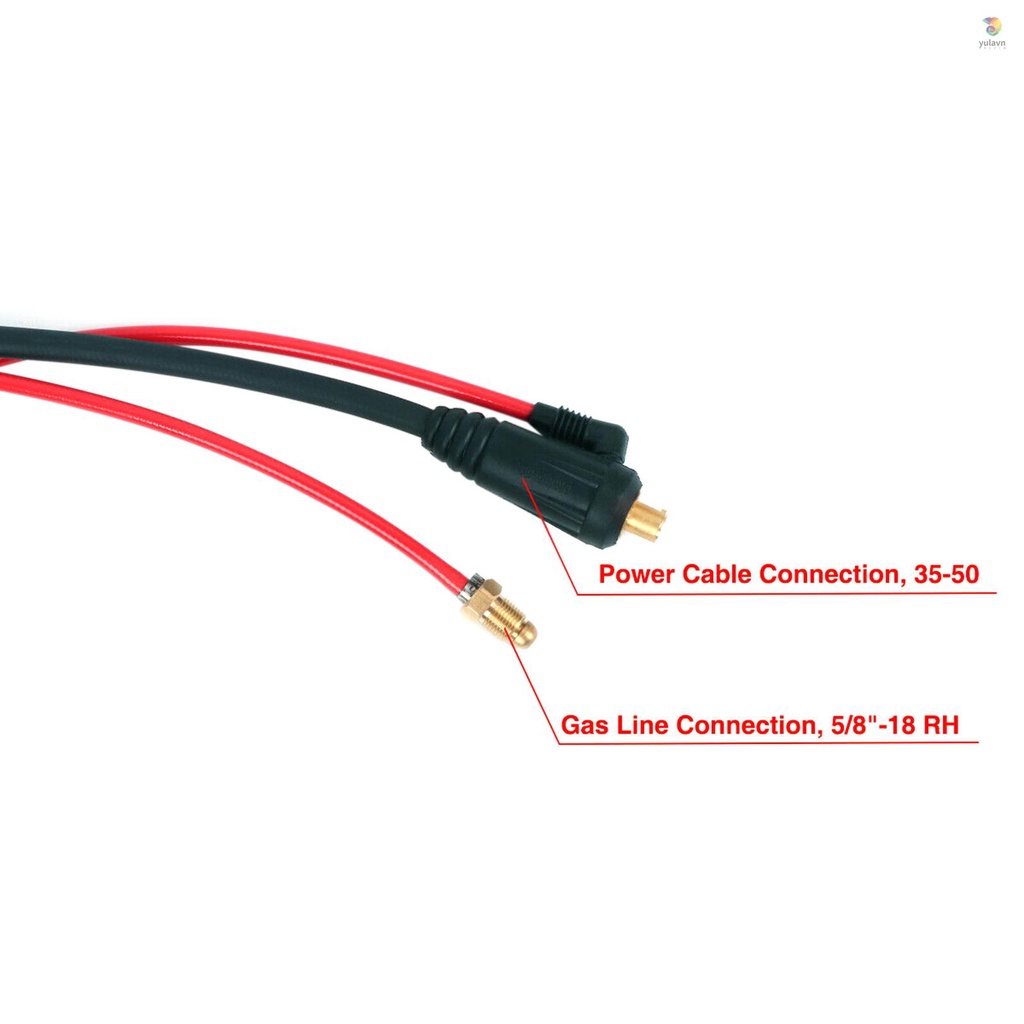 Dây Cáp Máy Hàn WP-17V 150Amp 12ft 35-50 Cho TL-195S TL-200M TL-200T