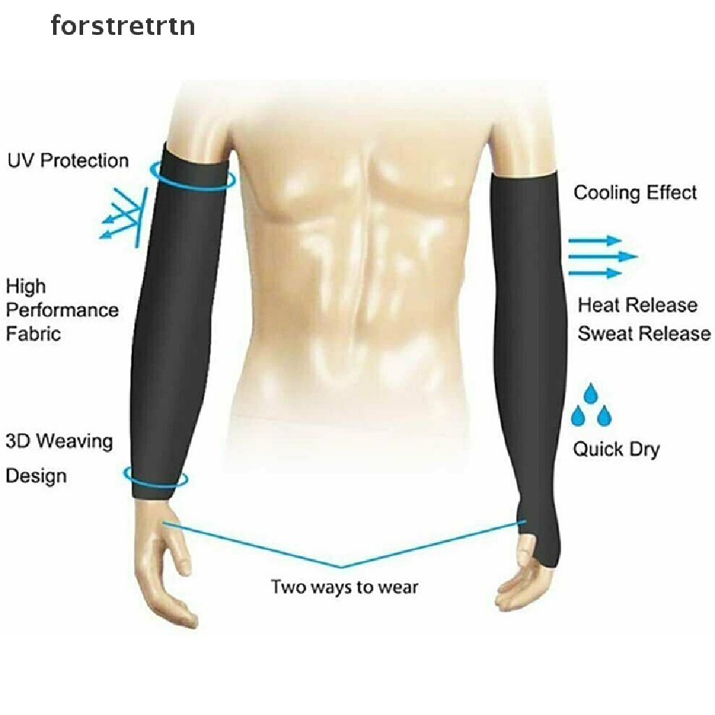 1 Cặp Vỏ Bọc Cánh Tay Làm Mát Chống Tia UV Khi Chơi Thể Thao Ngoài Trời Cho Nam Và Nữ