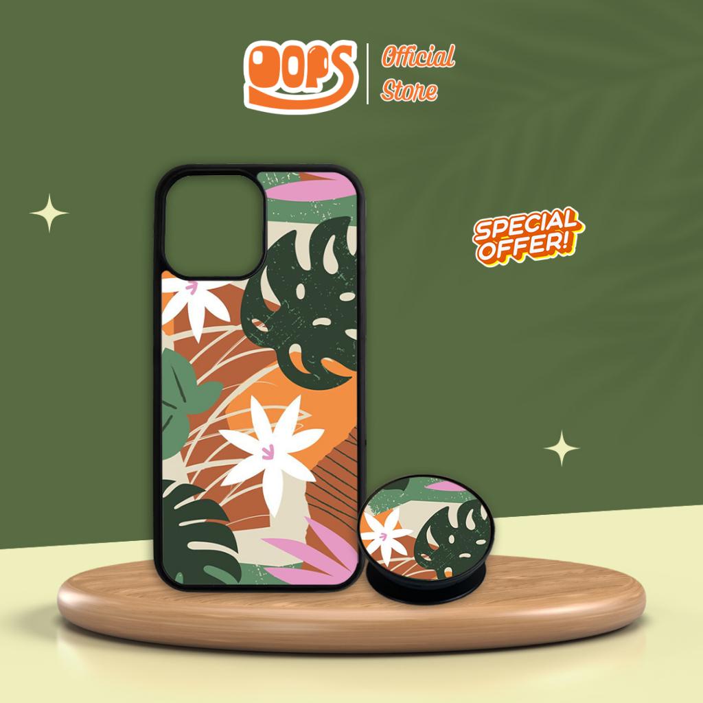 Combo Ốp lưng iPhone và Giá đỡ điện thoại Tropical Oops OPCBP044