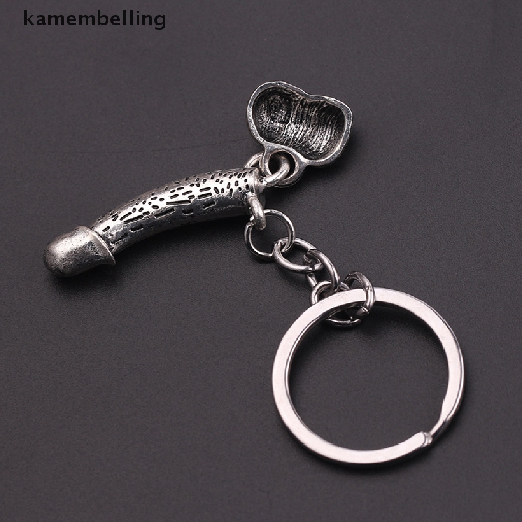 Kamembelling Móc Khóa Xe Hơi / Túi Xách Hình Bộ Xương Màu Bạc Gợi Cảm Thời Trang Cho Nam EN