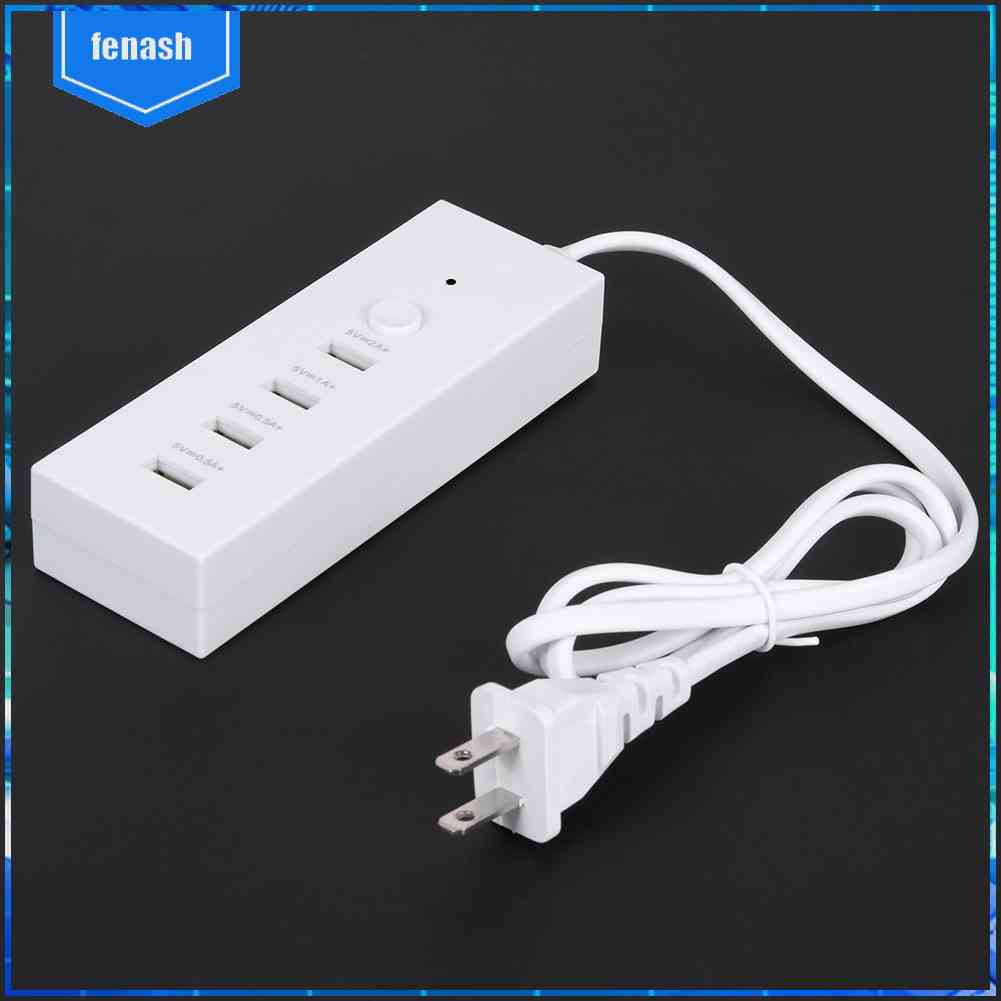 Bộ Chia 4 Cổng USB 5V 2A Phích Cắm US Tiện Dụng