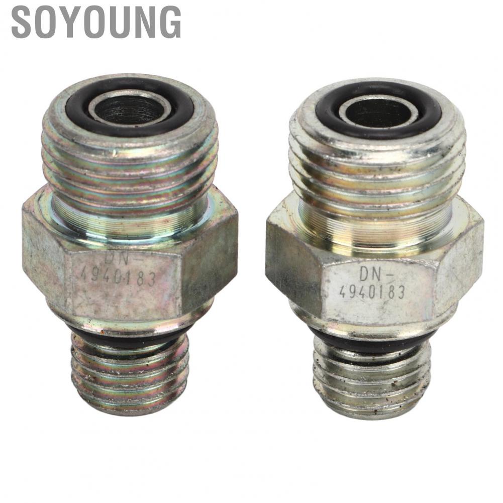 Soyoung Turbo Oil Feed Connectors Joints Leakage Proof High Strength Temperature Resistance 4940183 for Car