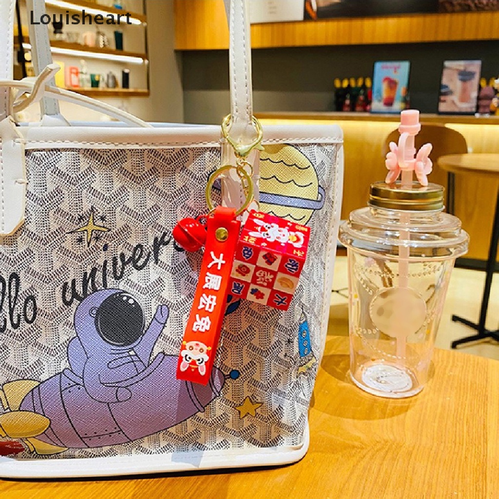 Móc Khóa Hình Chú Chó Shiba Inu Lập Phương Louisheart Mini Dễ Thương Dùng Làm Đạo Cụ Chụp Ảnh Ba Lô / Dây Chuyền Thời Trang Cho