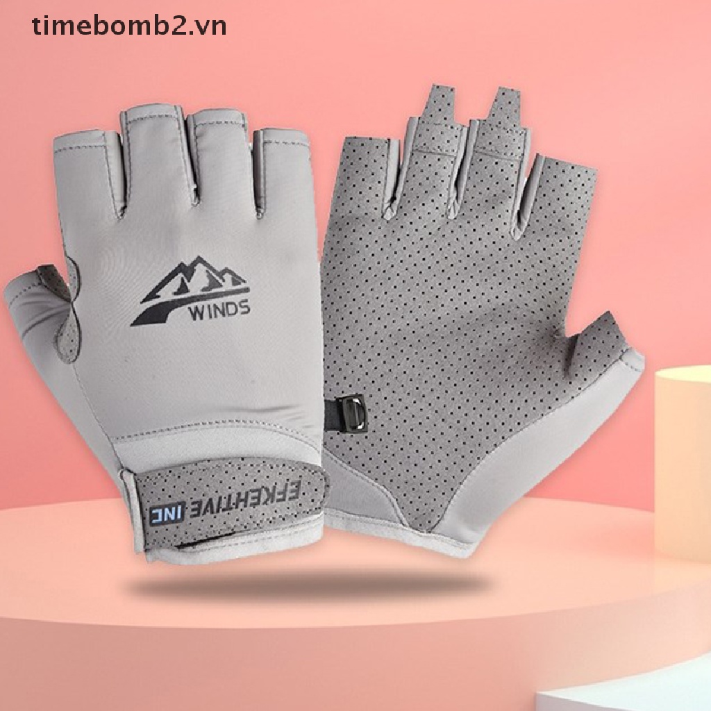 { # Găng Tay Lụa Lạnh Mỏng Thoáng Khí Chống Nắng Chống Tia Uv Bảo Vệ Màn Hình Cảm Ứng