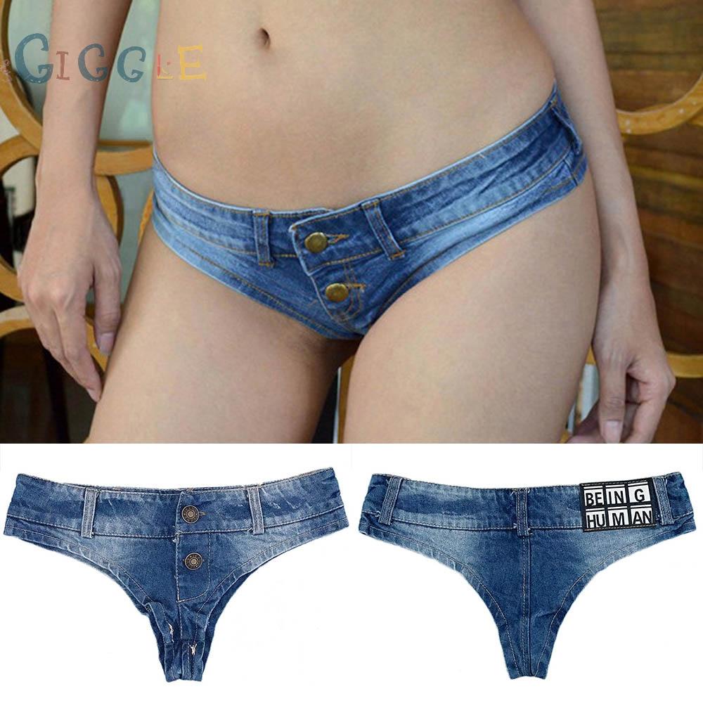 【GIGGLE】Jeans Beach Distressed Holiday Hot Pants Low Waist Mini Micro Shorts Sexy