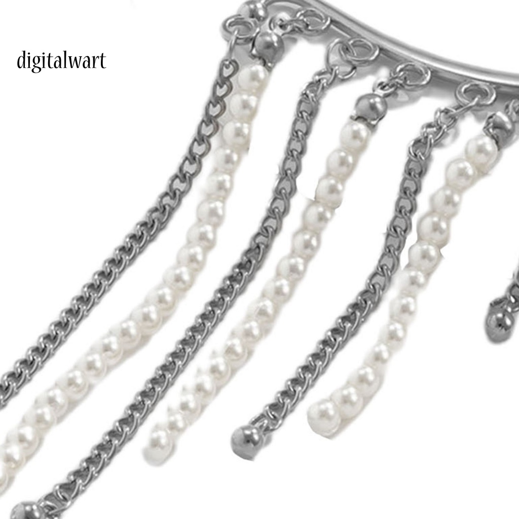 Kỹ Thuật Số| 1 Khuyên Kẹp Vành Tai Tua Rua Phong Cách Vintage Tinh Tế Cho Đám Cưới