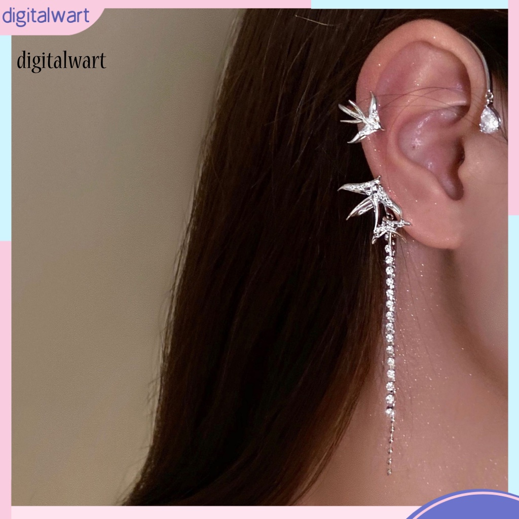 Kỹ Thuật Số| 1 Đôi Bông Tai Tua Rua Hình Chim Én Thời Trang Nữ