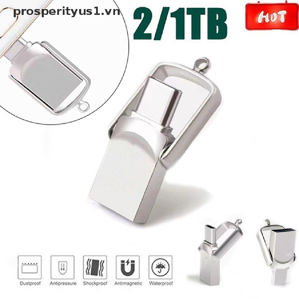 Ổ Đĩa Flash Usb Loại C Mini 1 / 2TB prosperityus1 Bằng Kim Loại