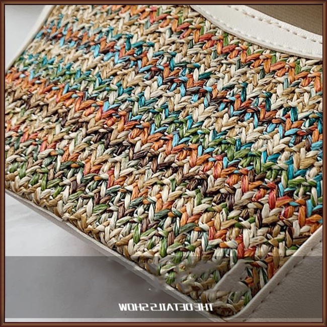 Túi Đeo Chéo Dệt Tay Phong Cách Bohemian Ngọt Ngào Cho Nữ