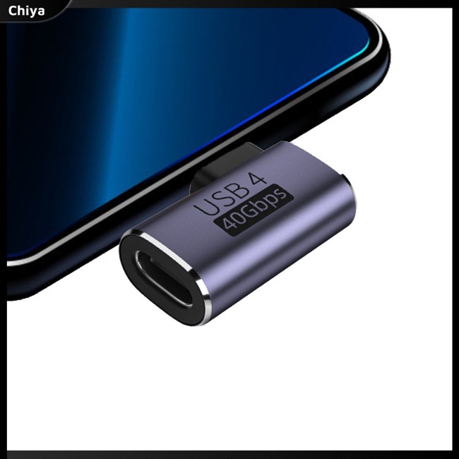 Đầu Nối Chuyển Đổi Type-C 4.0 Male Sang C Female 40gbps Pd100w Cho Thunderbolt 4 Notebook