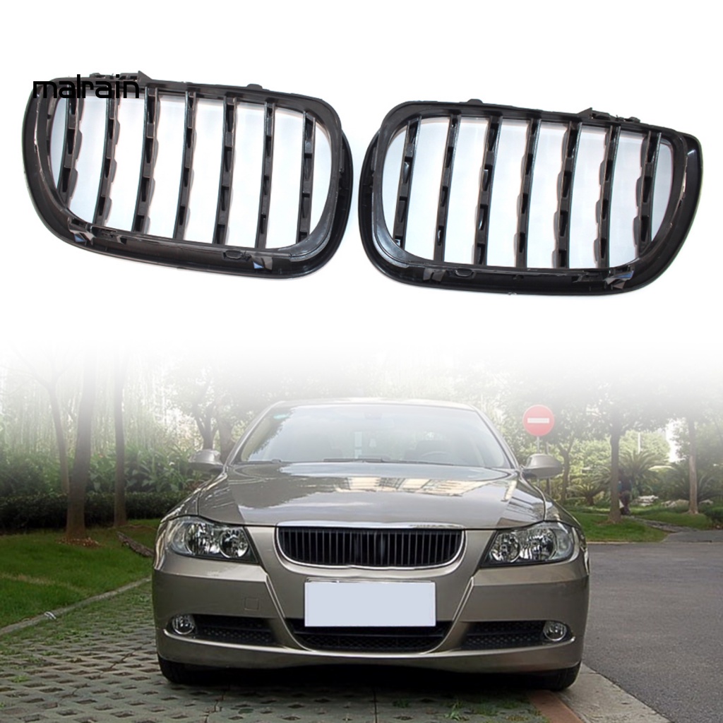 Set 2 Lưới Tản Nhiệt Phía Trước Trái Phải ABS Cho Xe Hơi 51132158542 51132158543 Cho BMW 3 Series E46 4 Cửa 2002-2005