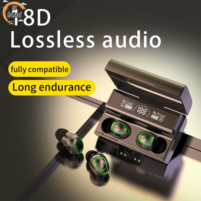 Tai Nghe Nhét Tai Không Dây Bluetooth Tws Mini Cảm Ứng Điều Khiển Đèn Md828