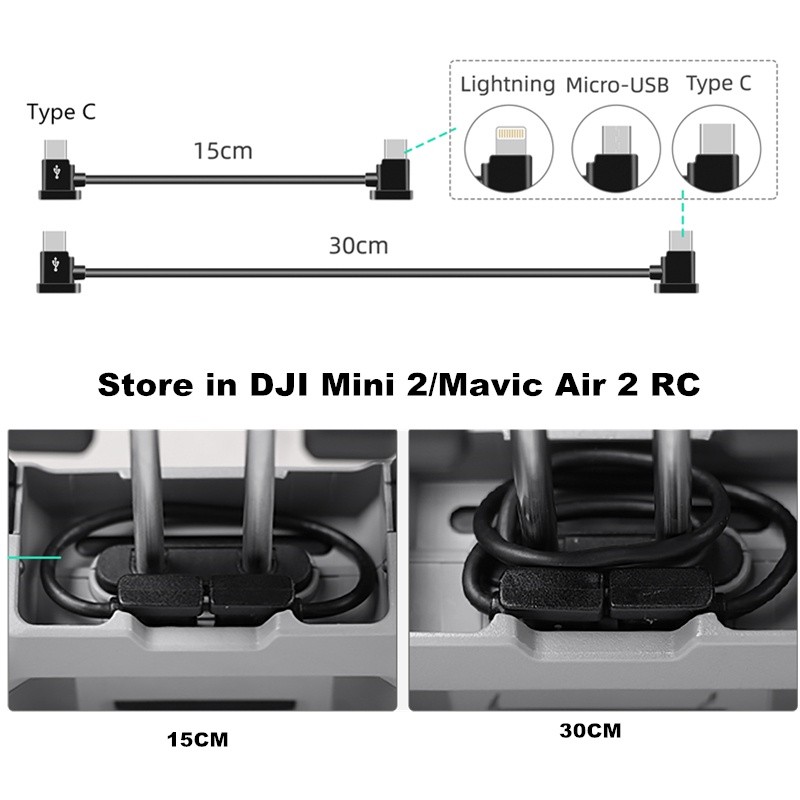Dây Cáp USB Cho DJI Air 3/Mavic 3 Classic / Mini 3 Pro / FPV / POCKET 2 / Air 2S / Air 2 / OSMO / Avata / Mini 2 SE