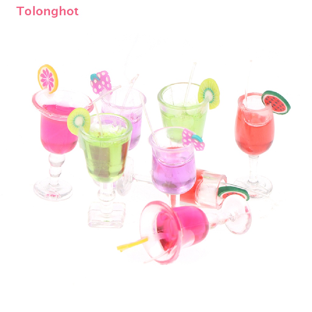 Set 2 Bình Đựng Nước Uống Trái Cây Tỉ Lệ 1 / 6 Trang Trí Nhà Búp Bê