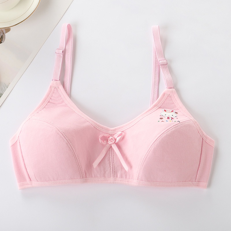Áo Lót Hai Dây Bằng Cotton Có Thể Điều Chỉnh Cho Bé Gái 10-13 Tuổi
