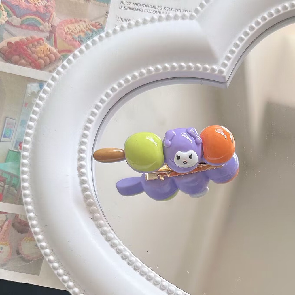 Kẹp Tóc Hình Quả Bầu Sanrio Màu Kẹo Dễ Thương