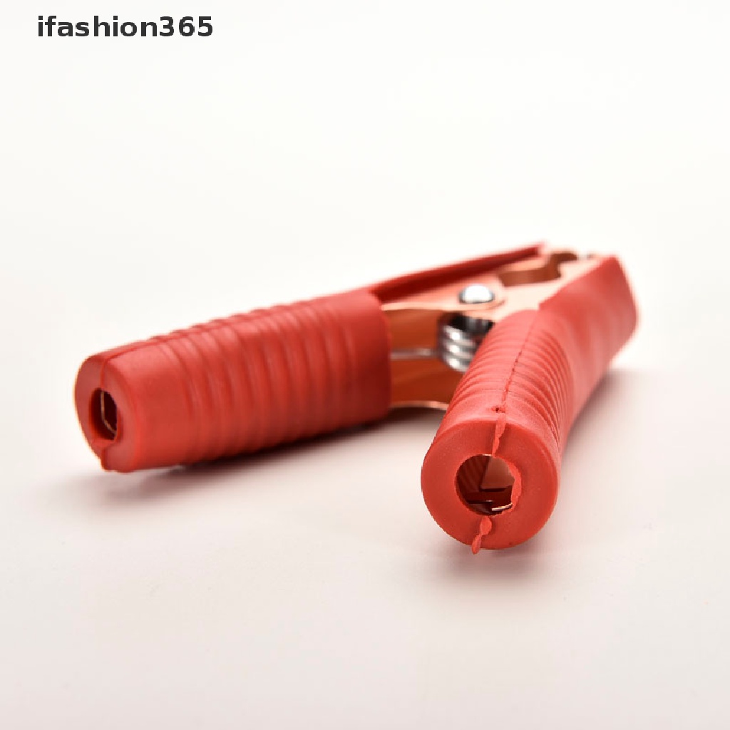 Set 2 Kẹp Cá Sấu Thử Điện 100A 90mm Bằng Kim Loại Chuyên Dụng Cho Xe Hơi ifashion365