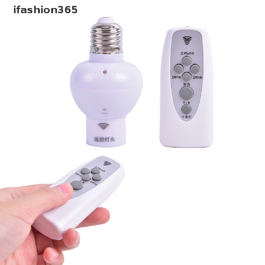 Chuôi Bóng Đèn E27 Không Dây Cảm Biến Âm Thanh Điều Khiển Từ Xa Thời Trang ifashion365