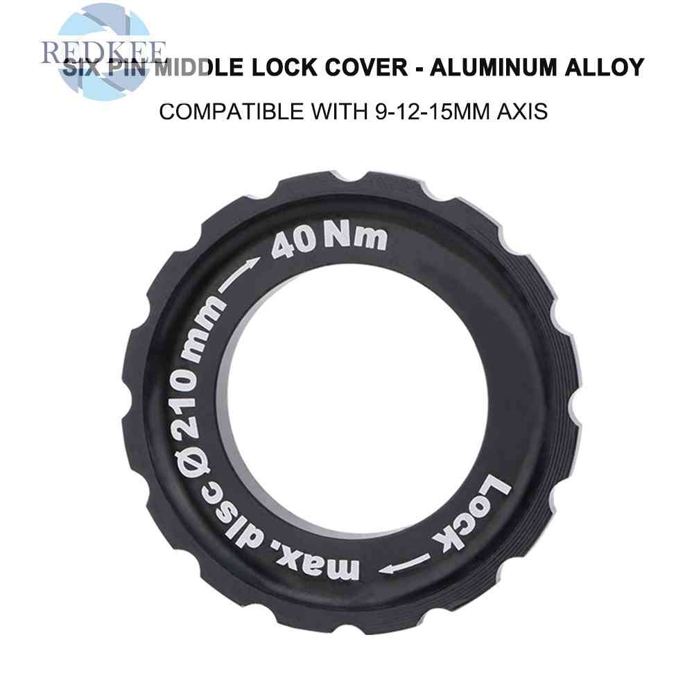 Bộ 6 Vòng Đệm Và Vỏ Khóa Đĩa Phanh Trung Tâm 9 / 12 / 15mm Cho Xe Đạp