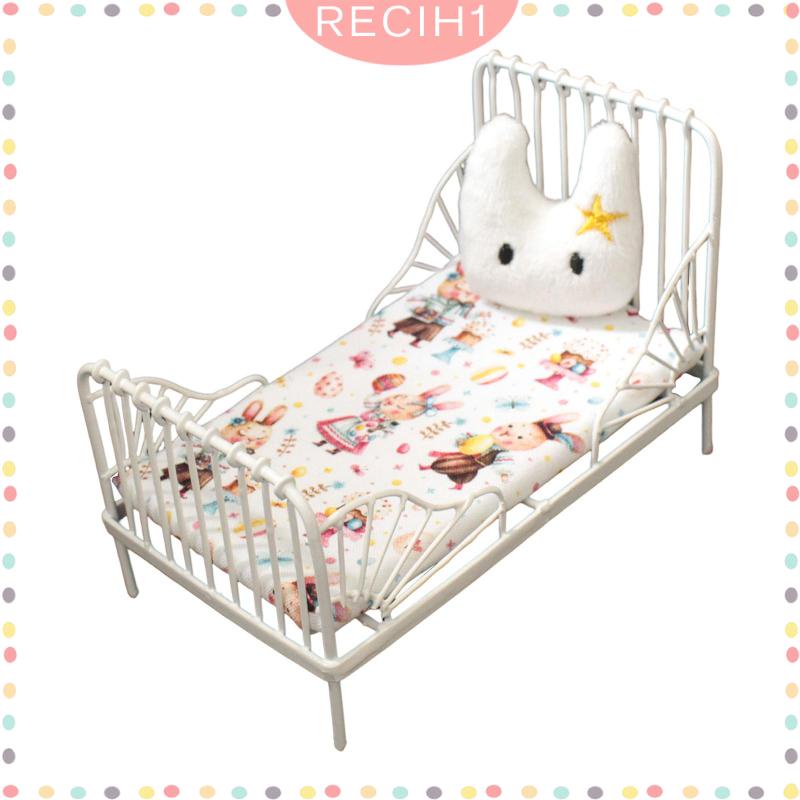 Giường Ngủ Mini Tỉ Lệ 1 / 12 Trang Trí Nhà Búp Bê