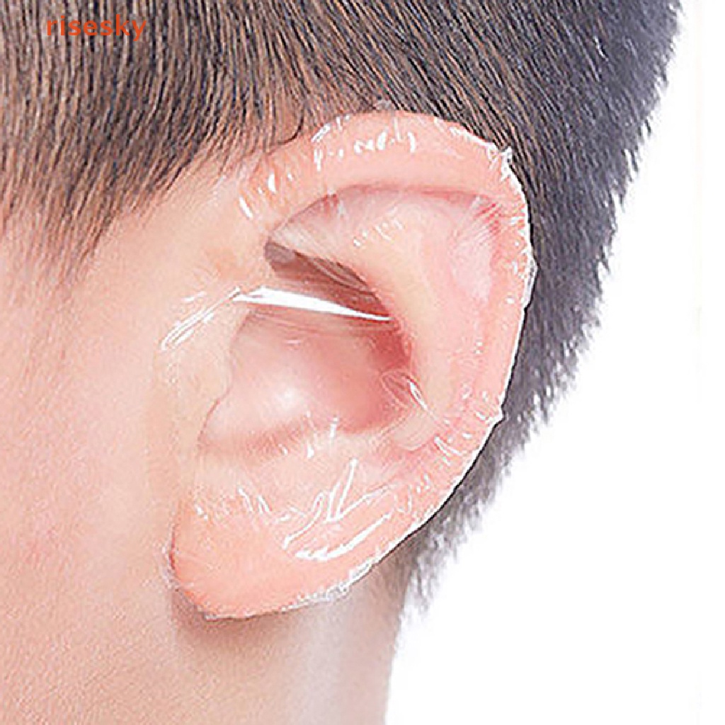 Set 20 Mũ Bơi Bằng Nhựa Bảo Vệ Tai Chống Thấm Nước Khi Nhuộm Tóc Cho Bé