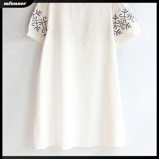 Đầm NgắN Tay In Hoa ThờI Trang Cho Nữ