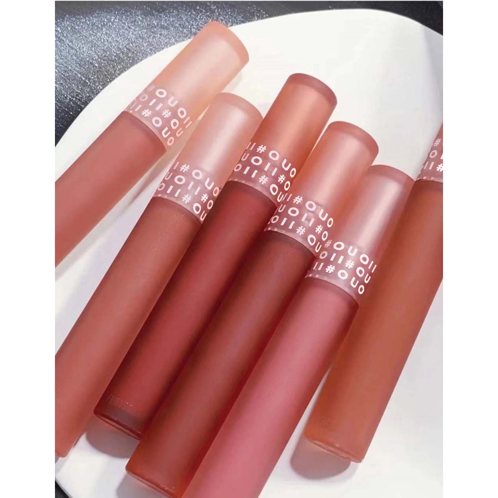 Son Kem Lì OUOII Feather Gauzy Liquid Lipstick