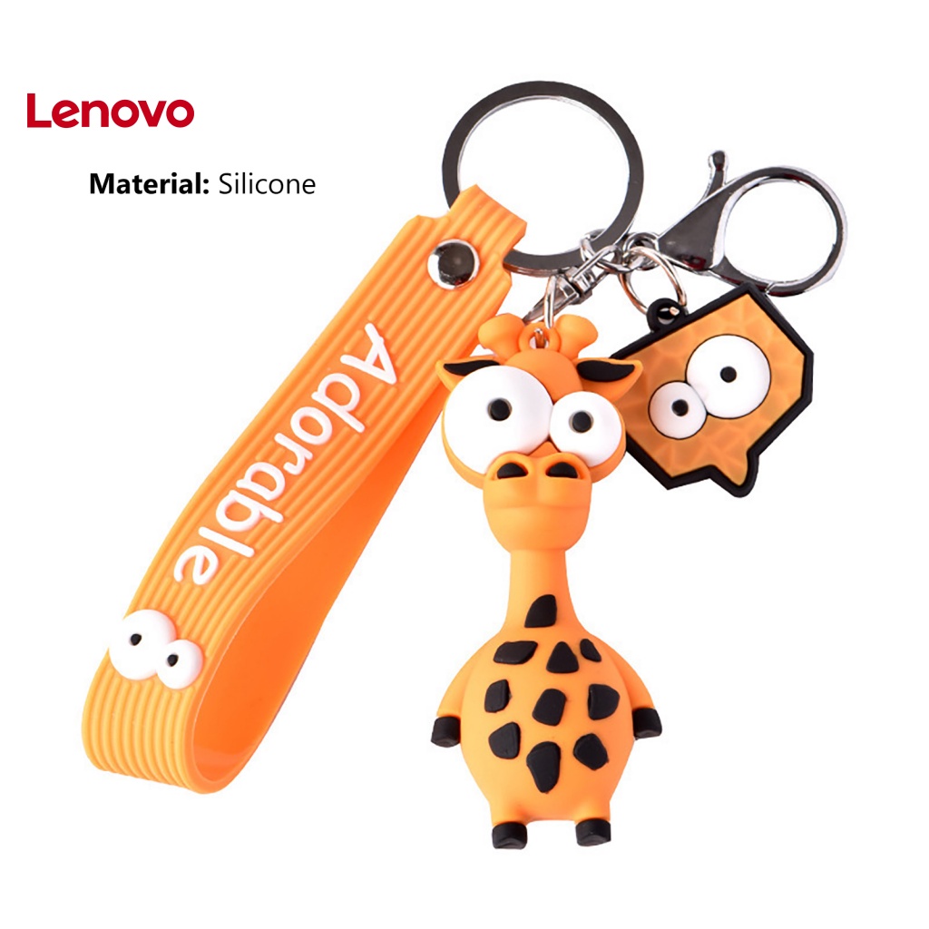 Ốp Điện Thoại Silicon Mềm Hình Ngựa Vằn / Hươu Cao Cổ Gắn Móc Khóa Chống Thất Lạc