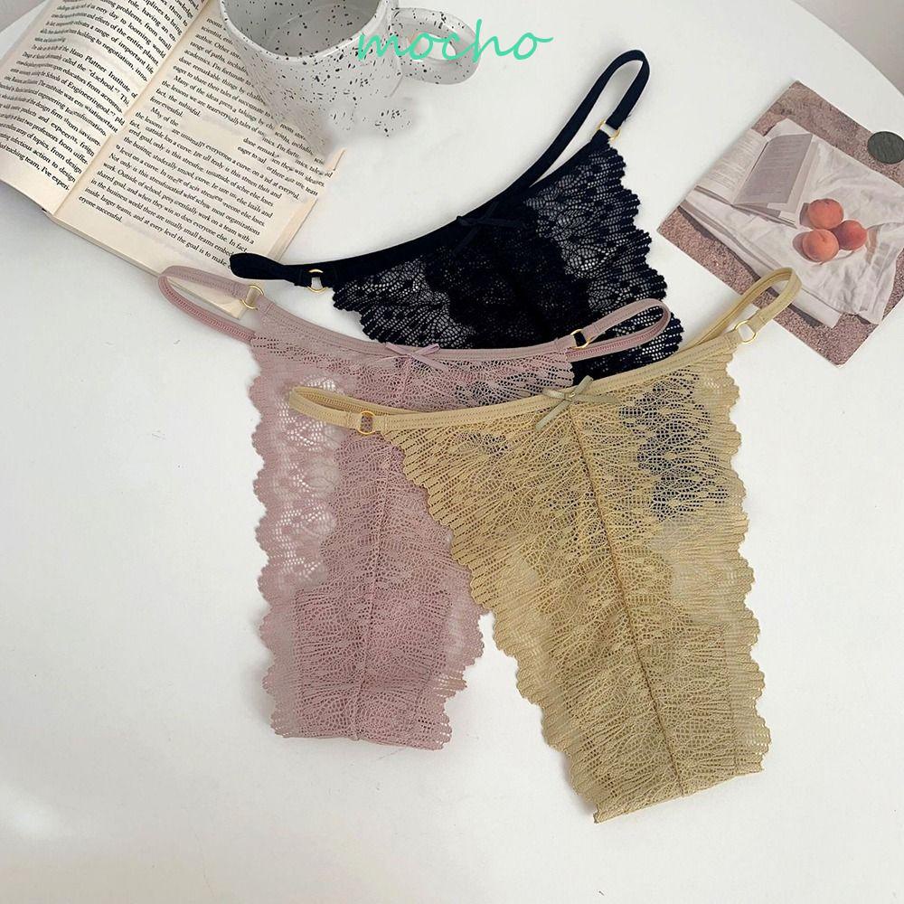 Quần Lót Cotton Mềm Mại Lưng Thấp Phối Ren Quyến Rũ Cho Nữ