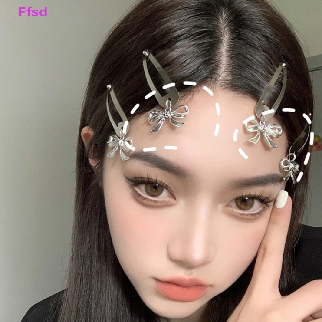 1 Kẹp Tóc Kim Loại Hình Tròn / Trái Tim Thời Trang Cho Nữ