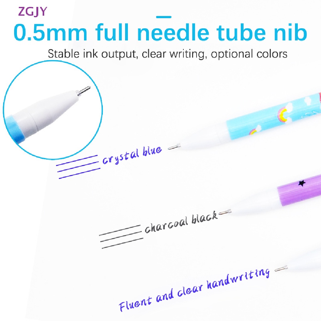 Set 4 Bút Mực Gel Ngòi 0.5mm Hình Kỳ Lân Dễ Thương Mới