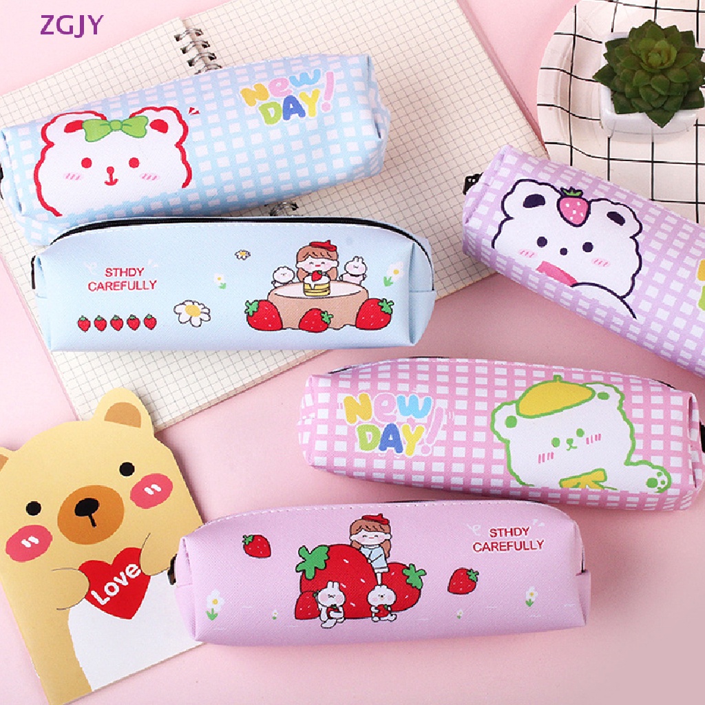 Túi Đựng Bút Bằng PU Họa Tiết Hoạt Hình Dễ Thương Mới