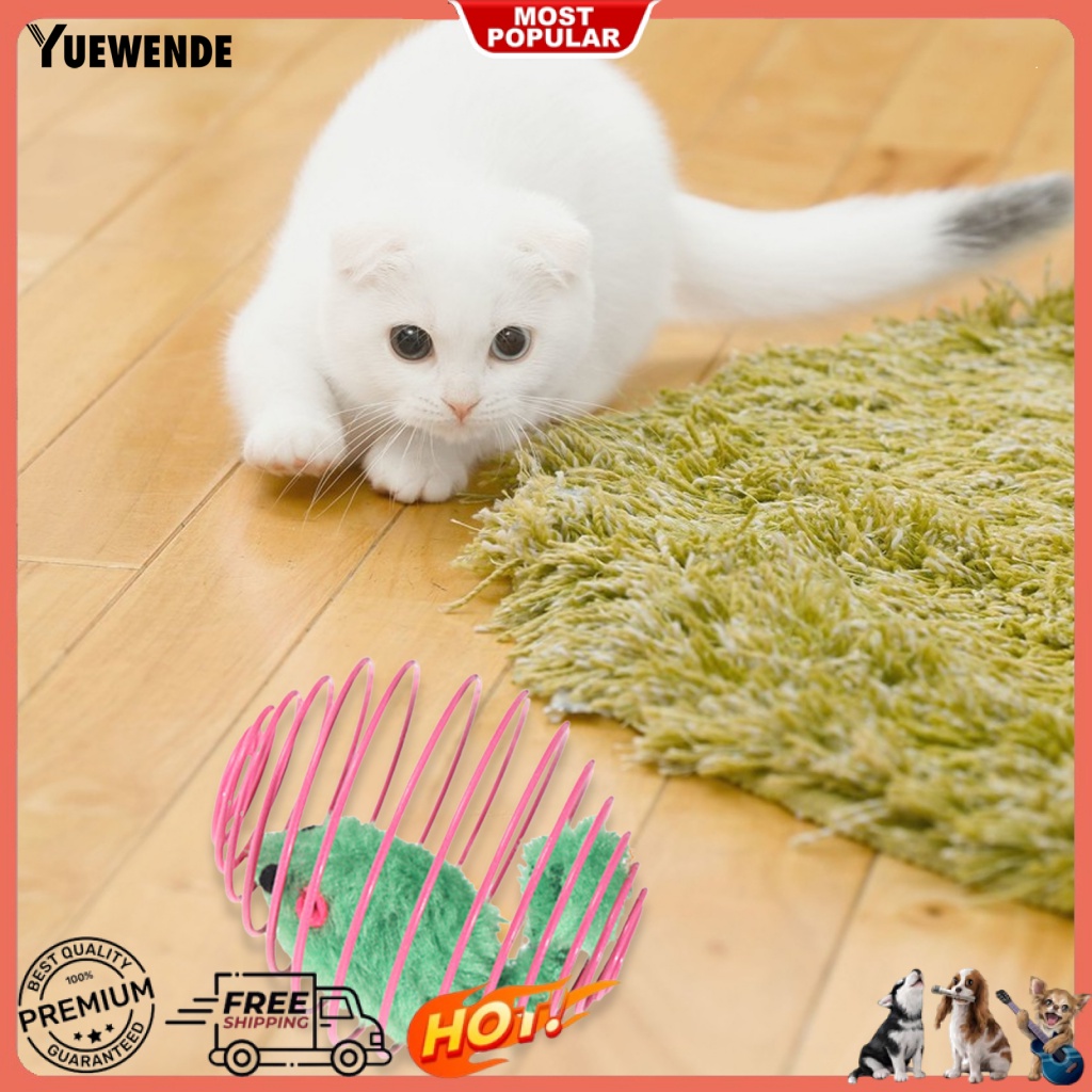 Lồng Đồ Chơi Hình Chuột Lò Xo Chống Cắn Dành Cho Mèo Cưng