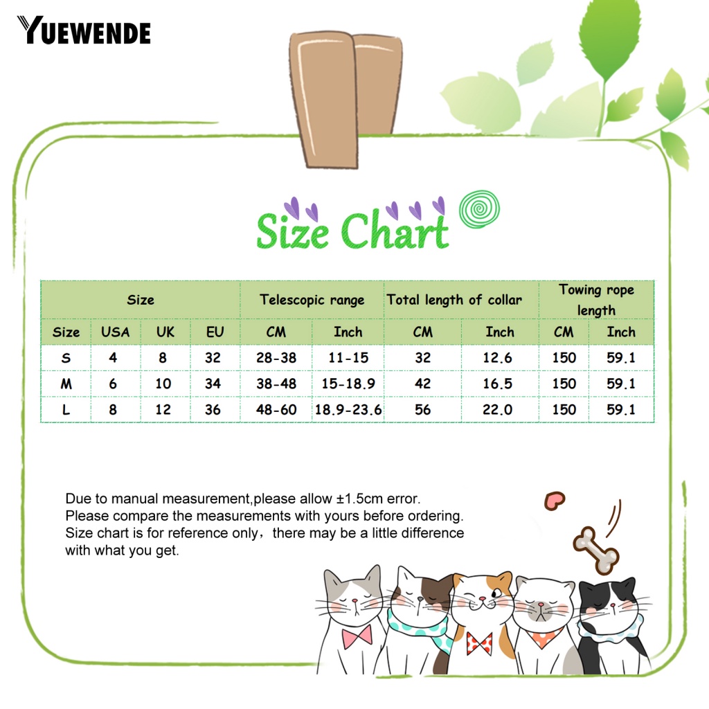 Set 2 Dây Dắt Thú Cưng Đi Dạo Có Thể Giặt Được