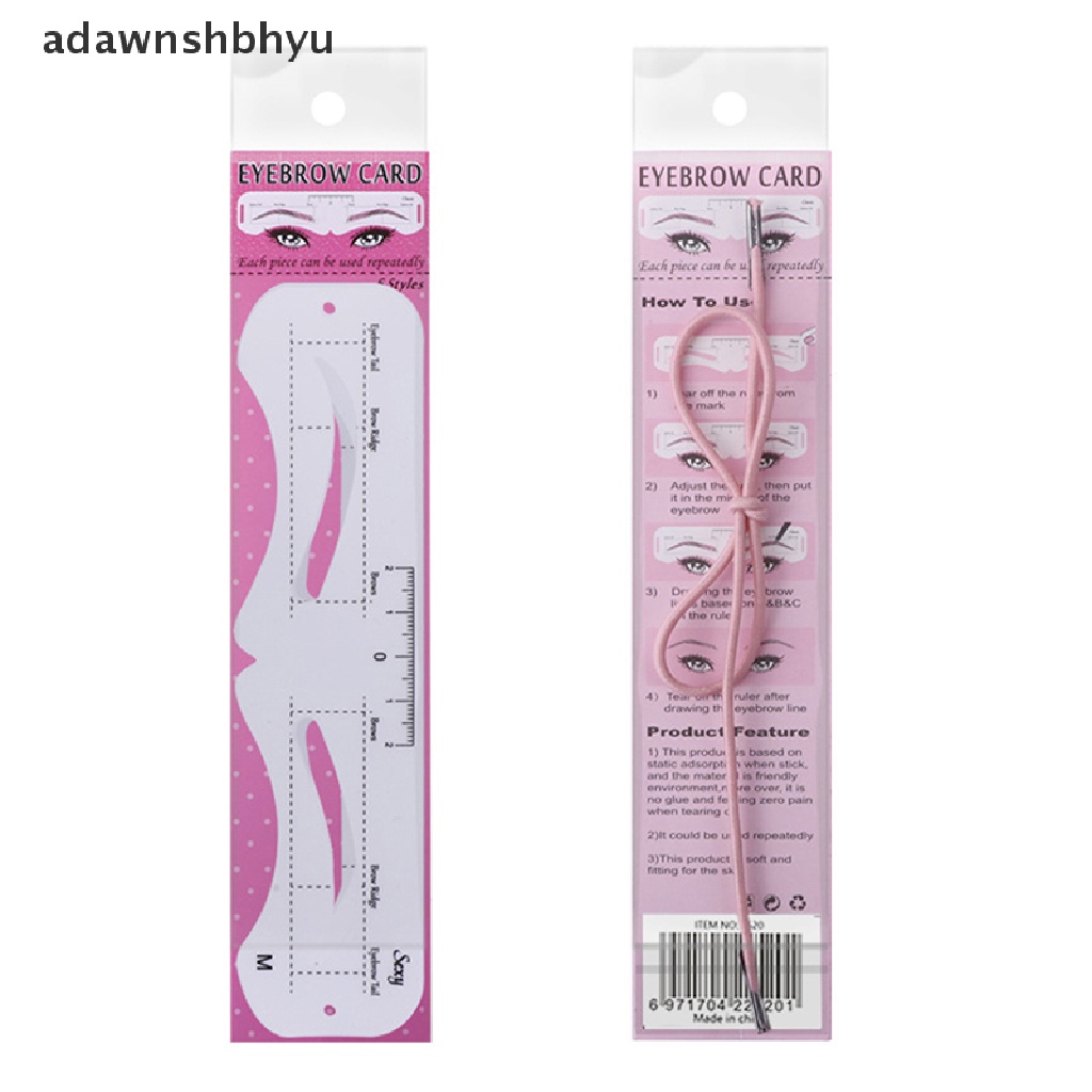 Set 6 Khuôn Vẽ Lông Mày Tái Sử Dụng Tiện Lợi adawnshbhyu