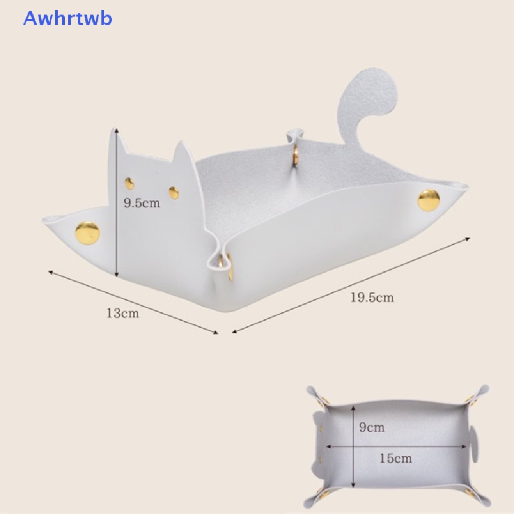 1 Khay Da Đựng Đồ Hình Mèo Đáng Yêu Mới