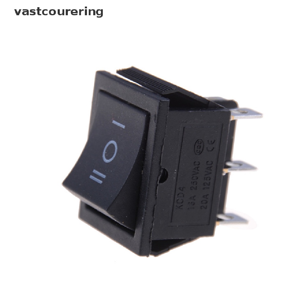 1 Công Tắc Bật / Tắt Màu Đen KCD4 6 PIN 16A / 250VAC 20A / 125VAC EN