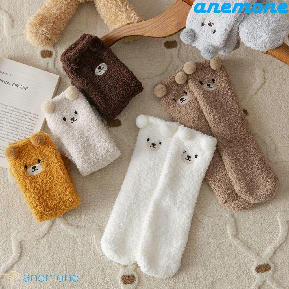 Đôi Vớ Giữ Ấm Trung Bình In Hình Cún Dễ Thương Thiết Kế Dày Thời Trang Hàn Quốc Dành Cho Bạn Nữ