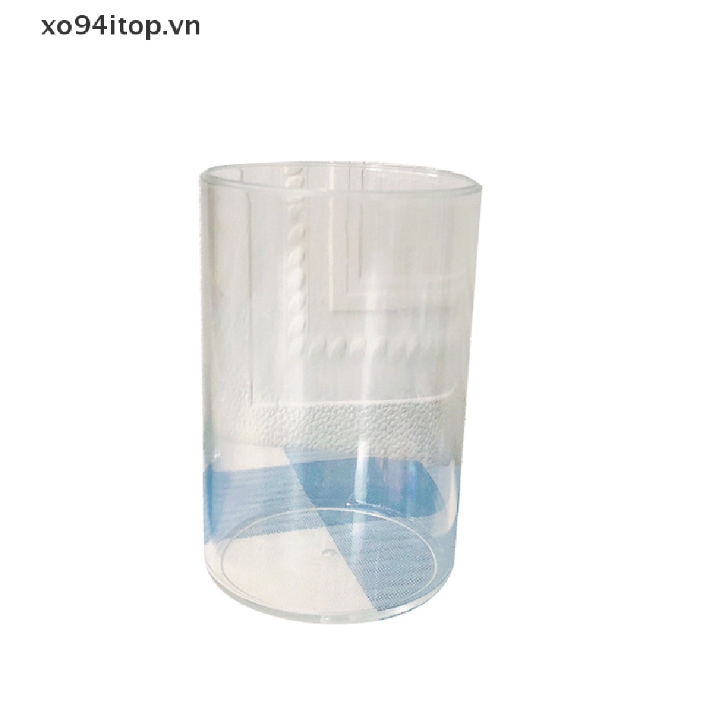 Hộp Đựng Bút / Cọ Trang Điểm Bằng Acrylic Trong Suốt Hình Tròn / Vuông Sức Chứa Lớn Tiện Dụng Cho Trường Học / Văn Phòng