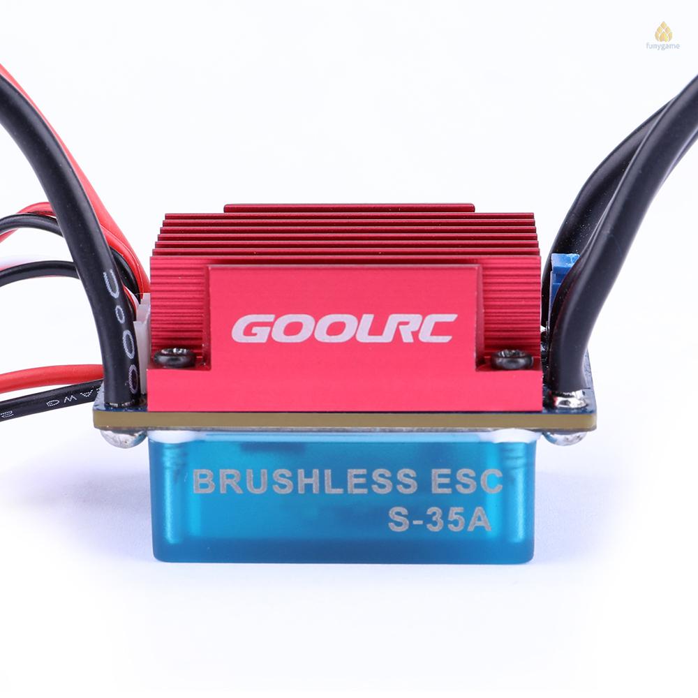 Bộ Điều Khiển Tốc Độ Điện Tử ESC Không Chổi Than S-35A Với ESC 5V / 2A BEC Cho Xe Hơi Điều Khiển Từ Xa 1 / 12 1 / 14 1