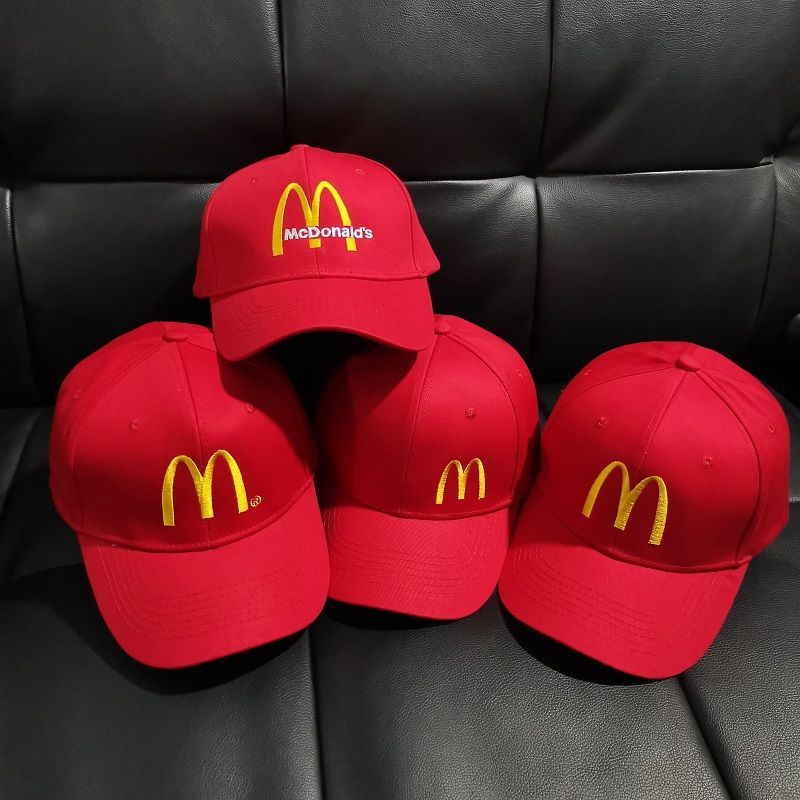 Mũ Lưỡi Trai Thêu Chữ Mcdonald 'S Waiter