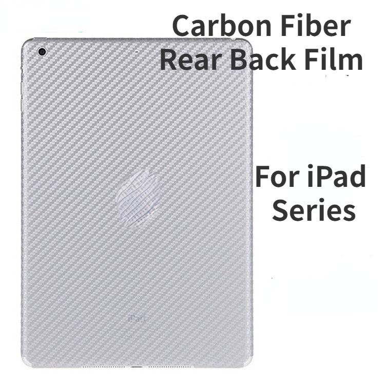 Miếng Dán Sợi Carbon Trong Suốt Cho iPad 10 10th 9th 8th 7th 6th 5th generation 10.9 10.2 9.7 inch Pro 11 12.9 2022 2021 Air 5 4 Mini