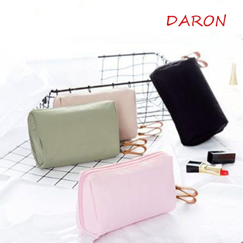 Túi Đựng Mỹ Phẩm Màu Trơn Chống Thấm Nước Di Động Tiện Lợi