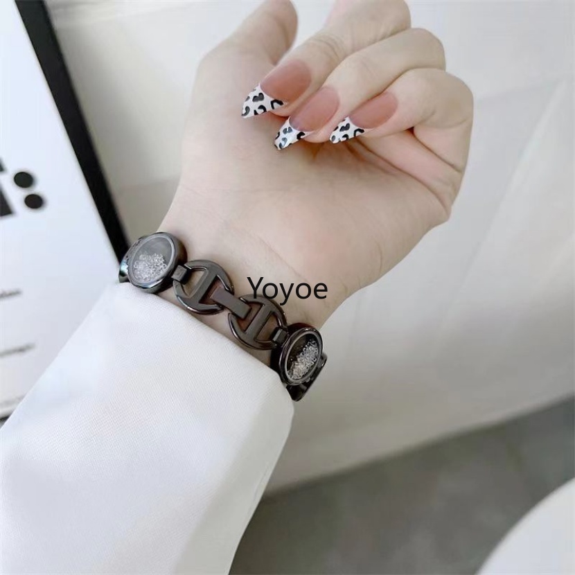 Dây Đeo Kim Loại Lấp Lánh 49mm 45mm 44 42 41 40 38mm Cho iWatch Series 8 Ultra 7 6 5 4 3 2 1 SE