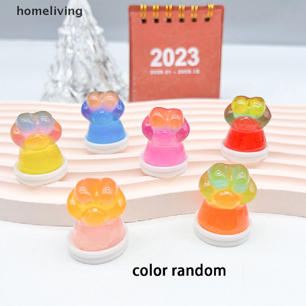 1 Đồ trang trí Móng Vuốt Mèo Mini Bằng Nhựa Resin Màu Sắc Ngẫu Nhiên Dùng Trang Trí DIY