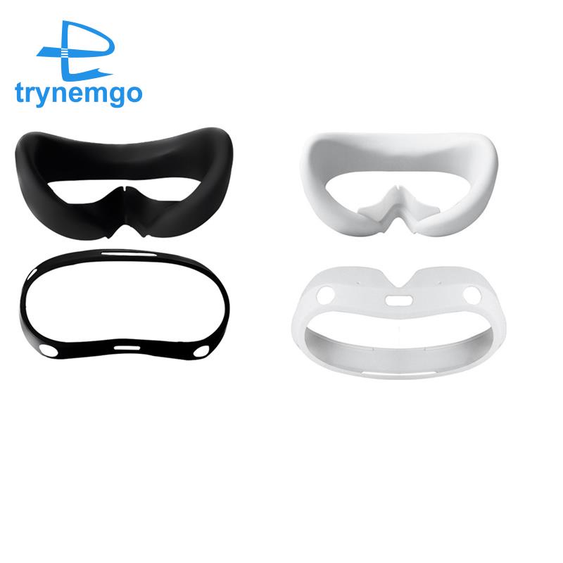 Vỏ Bảo Vệ Hộp Sạc Tai Nghe Pico 4 Bằng Silicon Màu Đen Kèm Mặt Nạ Chống Rơi Tiện Dụng