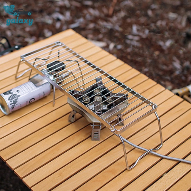 Galaxy Giá Đỡ Lò Nướng 2 Mức Độ Bằng Thép Không Gỉ Có Thể Điều Chỉnh Dành Cho Đi Dã Ngoại